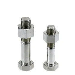 M50x150 Inconel 718 مادة سبائك درجة حرارة عالية GH 4169 مشابك من الفولاذ المقاوم للصدأ خيط كامل برغي عرافة